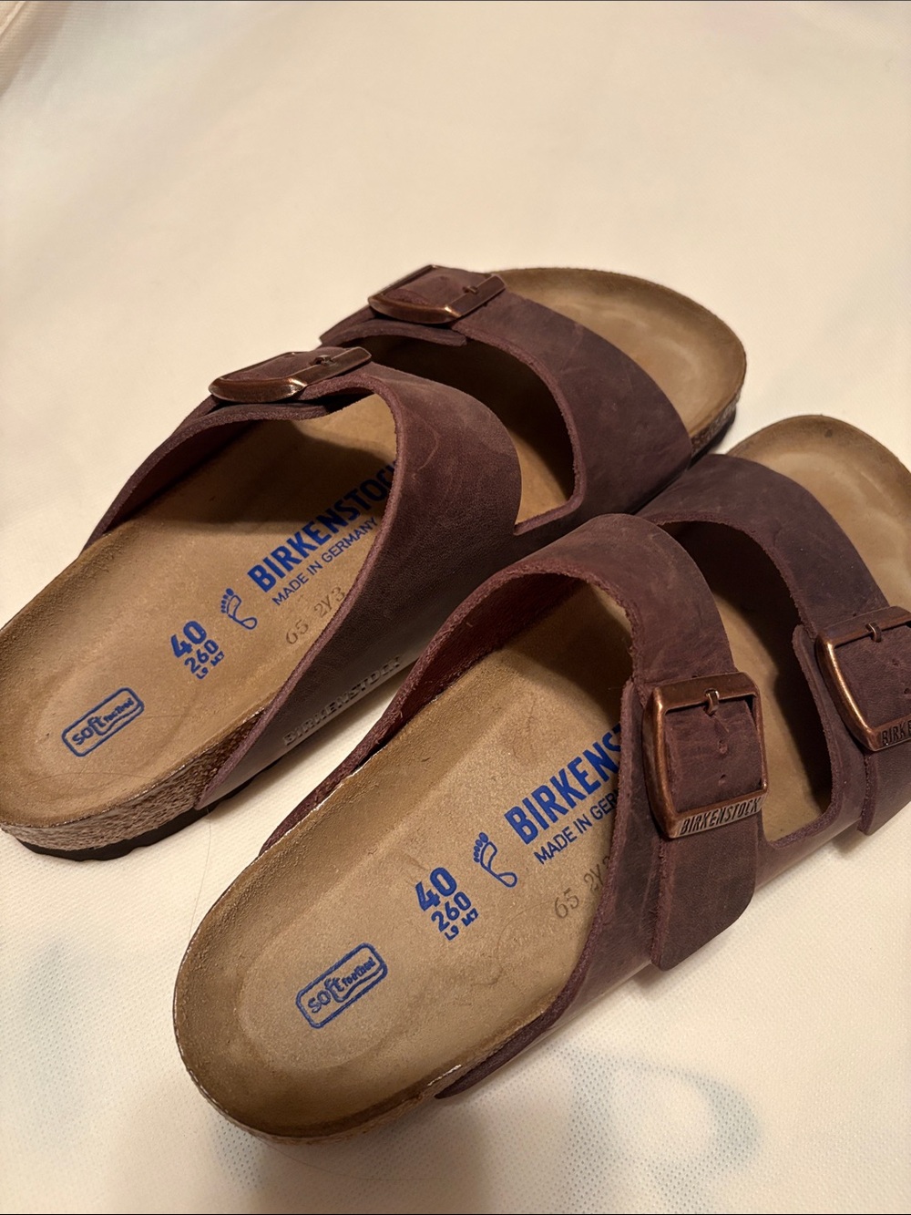 Birkenstock Men's Arizona Two-Strap Sandals in Dark Brown